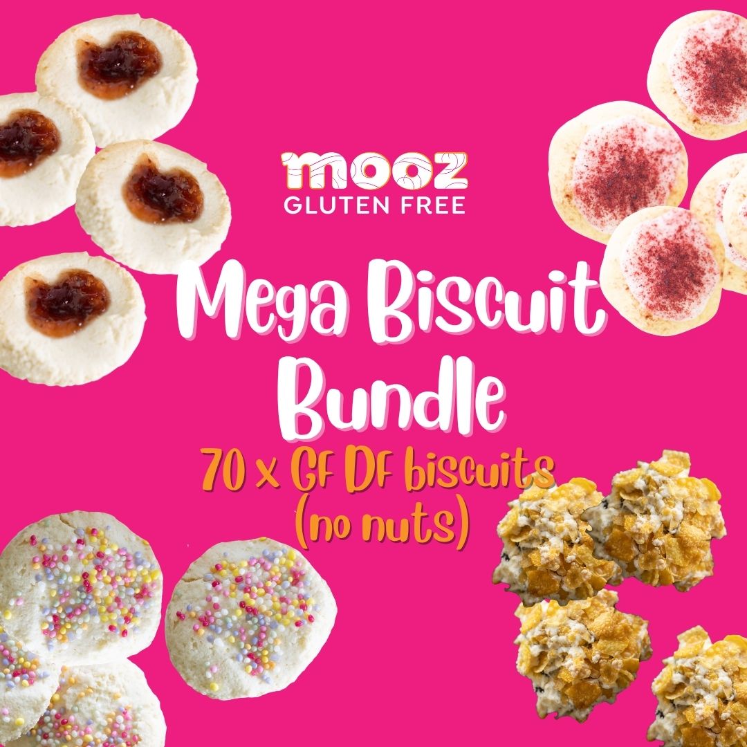 Mooz Mega Biscuit Bundle - 70 Gluten Free & Dairy Free Biscuits
