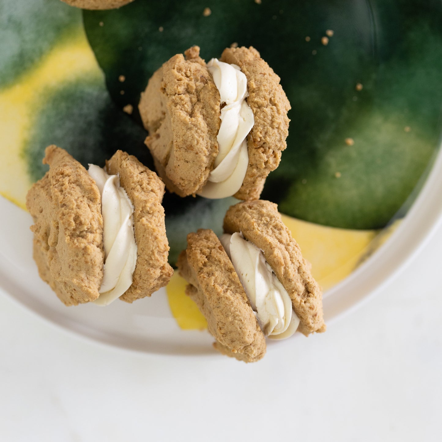 Ginger Cream Cookies - Gluten Free, Dairy Free and Refined Sugar Free - Pack of 6